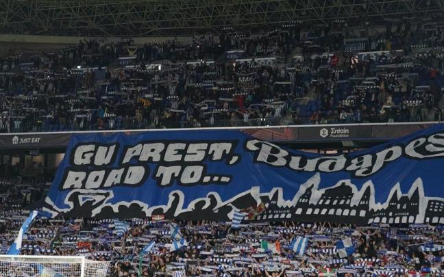 La Grada Aitor Zabaleta, en el partido ante el Manchester United que acogió Anoeta el pasado 3 de noviembre.