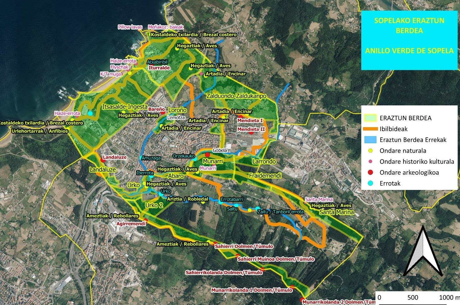 Sopela presenta el mapa del itinerario de su anillo verde