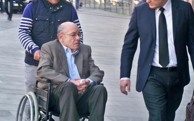 F&egrave;lix Millet llegando al juicio en la Ciudad de la Justicia en 2017.