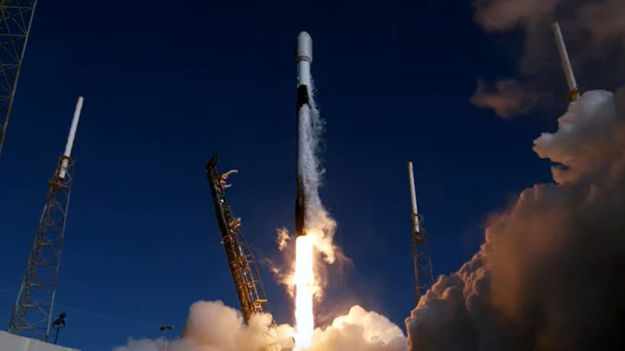 Imagen de archivo de un cohete Falcon 9 de SpaceX.