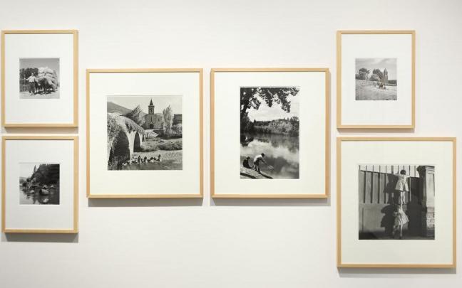 Una parte de las fotograf&iacute;as de Ardanaz expuestas en el Museo de Navarra.