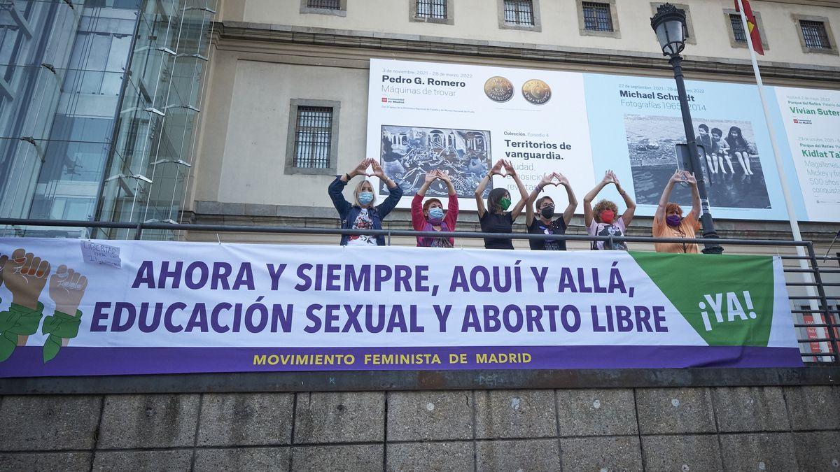 Concentración a favor de la legalización del aborto.