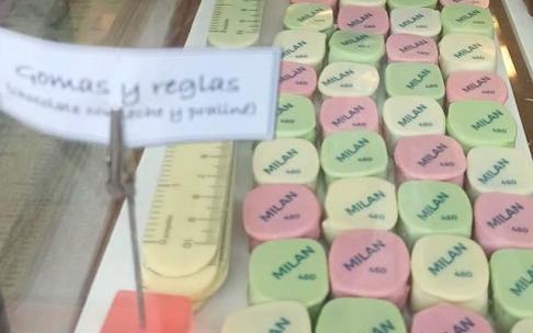 Bombones de gomas de Milan.