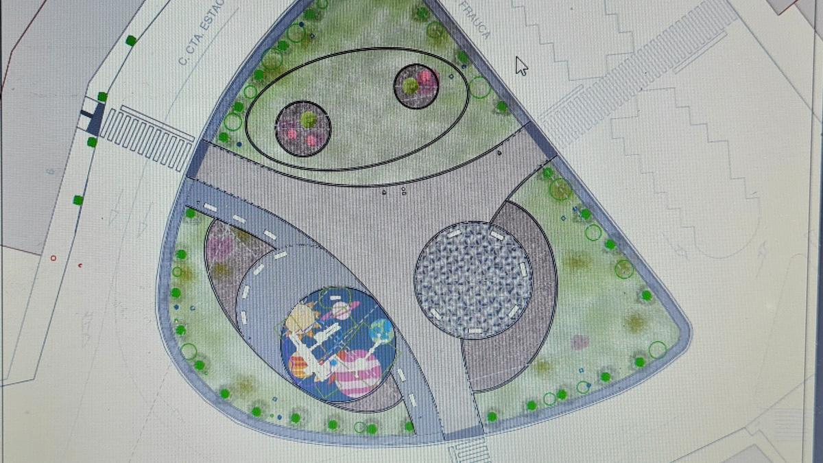 Diseño de la reforma de la plaza de la Estación con nuevos accesos a los pasos de cebra