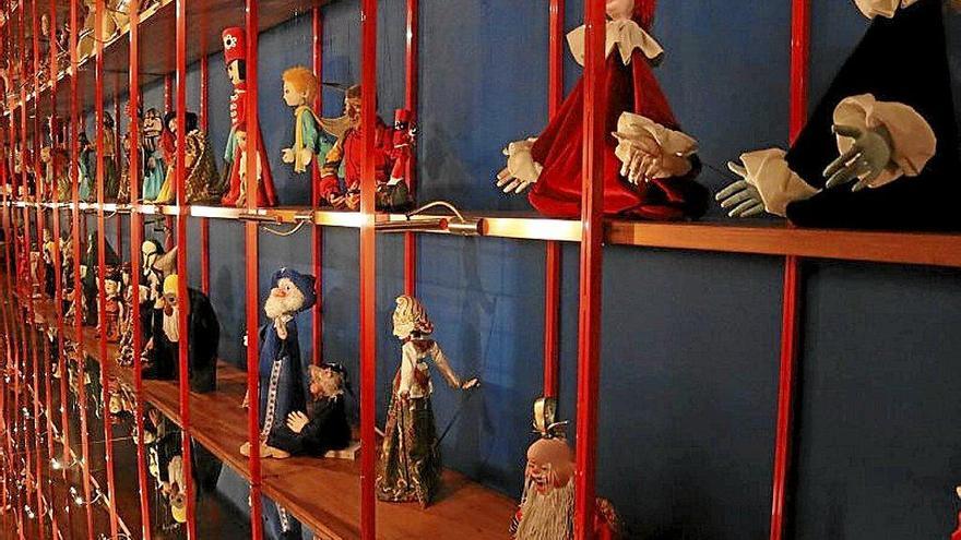 Algunas de las marionetas del museo Topic.