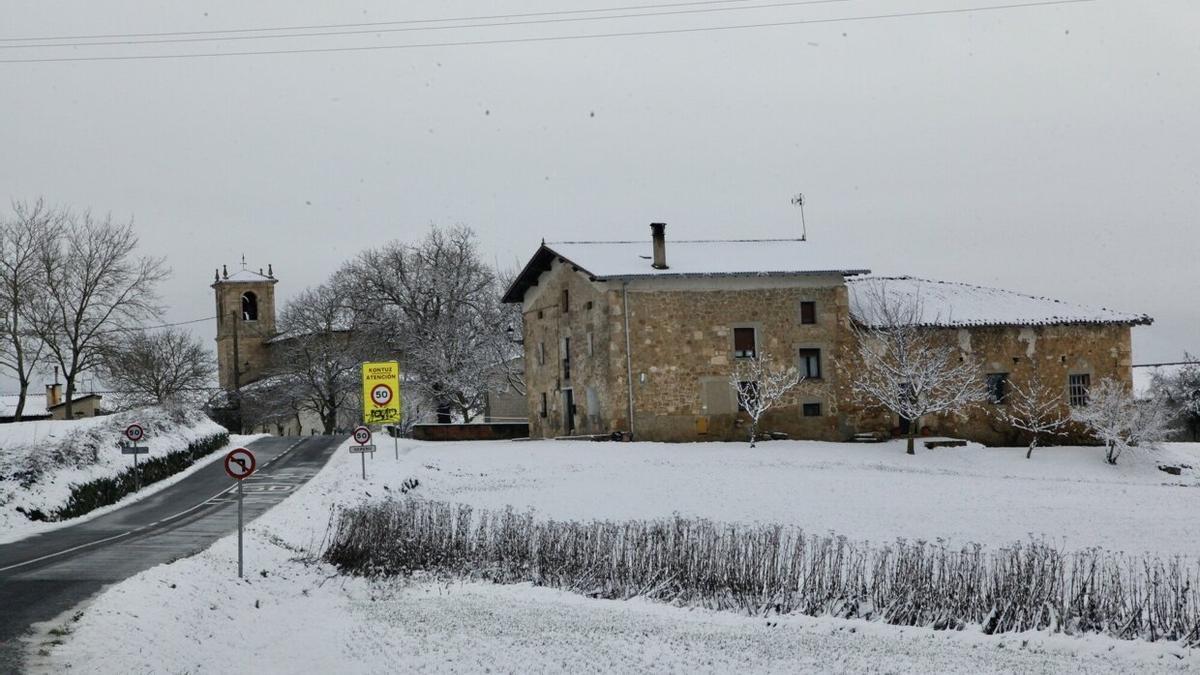 Álava bajo la última nevada