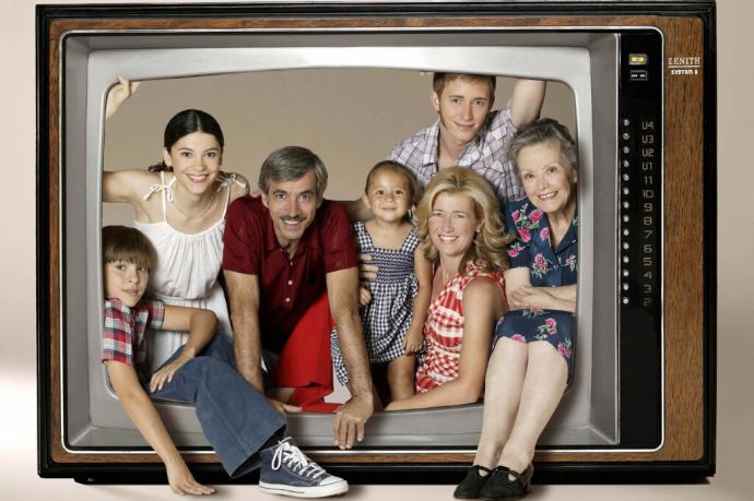 La familia Alcántara, en la temporada que se emitió en 2006.