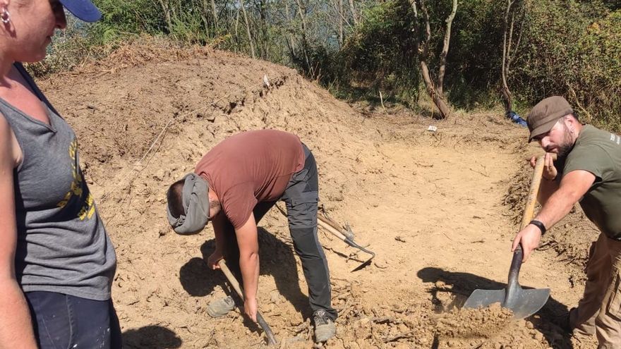 Las labores están sacando a la luz restos del fuerte.