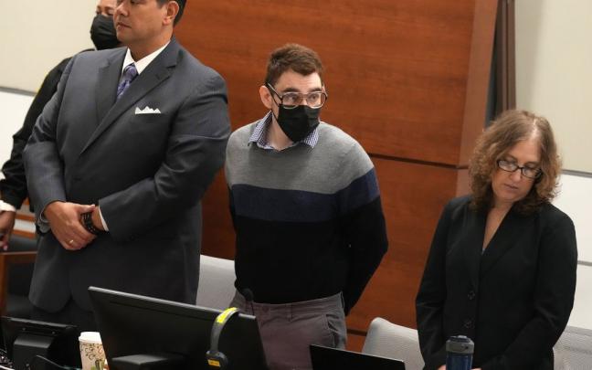Nikolas Cruz, autor de la masacre de Parkland, durante el juicio. Nikolas Cruz, autor de la masacre de Parkland, durante el juicio.