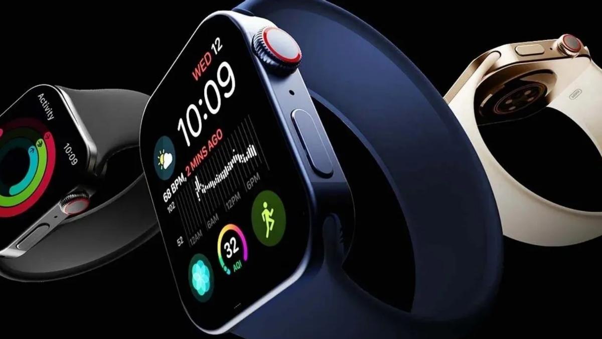 Un Apple Watch que marca las 10.09.