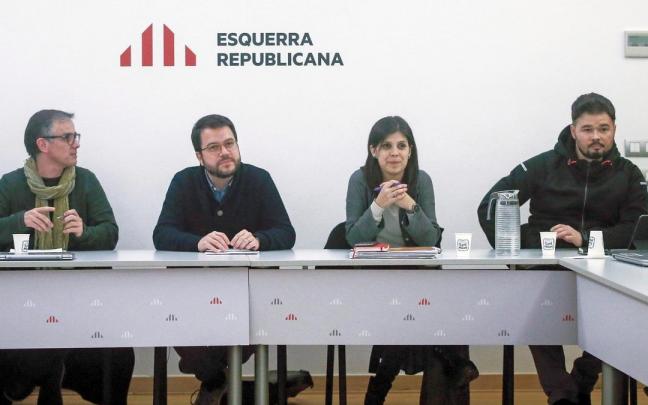 Aragonès, Vilalta y Rufián, en una fotografía de archivo.
