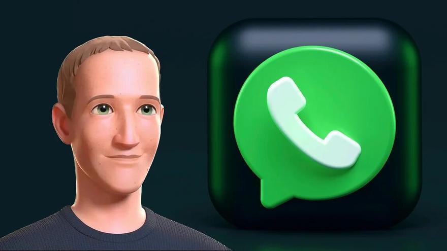 El avatar de Mark Zuckeberg para el servicio de mensajería de Meta.