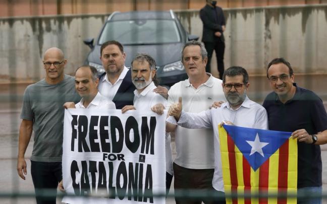 Los condenados del procés tras recibir el indulto Los condenados del procés tras recibir el indulto