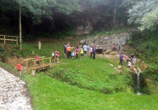 La inauguración de la fuente de Unanu fue este pasado domingo.