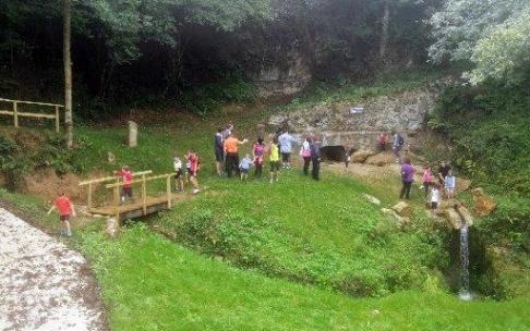 La inauguración de la fuente de Unanu fue este pasado domingo.