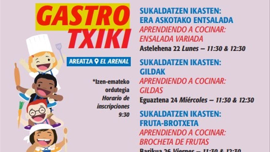 Programación de Gastro Txiki