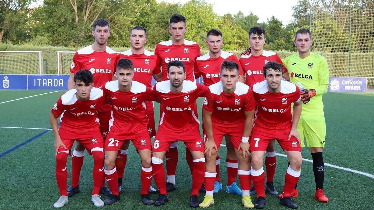 Once del Ardoi en partido de Copa RFEF.