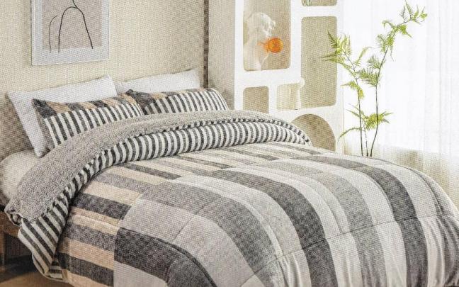 El edredón sherpa es ideal para abrigar la cama con estilo durante el invierno.