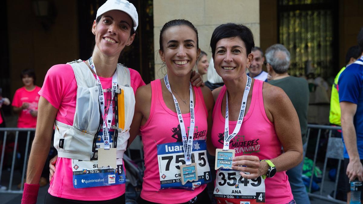 Cristina Alfaro, Silvia Larrea y Ana Markotegui.