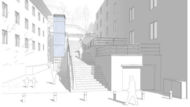 Así serán los nuevos ascensores de Solokoetxe