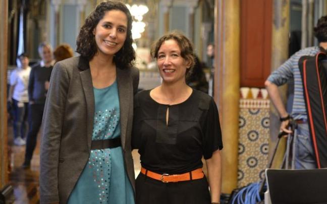 La mentora Iratxe Marian y la empresaria Lucía Bonilla.