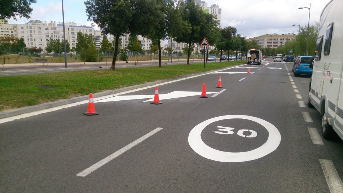 Calmado de tráfico en Vitoria