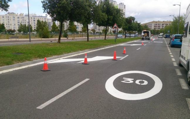 Calmado de tr&aacute;fico en Vitoria