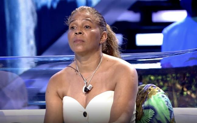 Arelys en el plató de 'Supervivientes'.