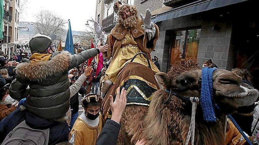 La llegada de los Reyes Magos a Pamplona en 2022.