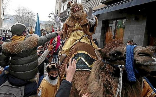 La llegada de los Reyes Magos a Pamplona en 2022.