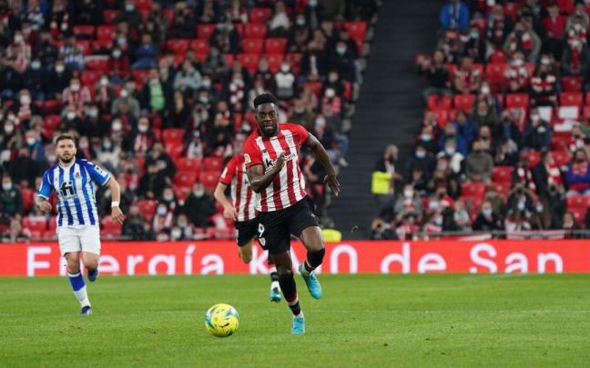 I&ntilde;aki Williams en un partido de liga contra la Real Sociedad