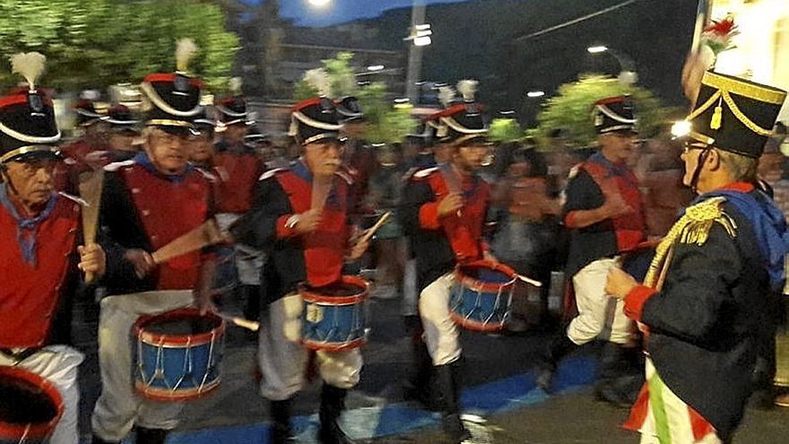 Ordiziarras participando en la Tamborrada . | FOTO: O. BEN MILOUD