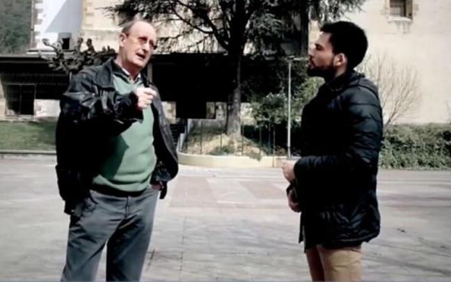 El p&aacute;rroco de Lemoa en el documental de I&ntilde;aki Arteta.