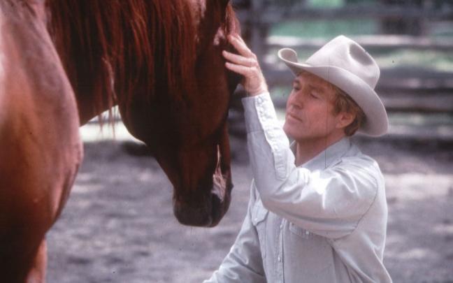 Una escena de la película "El hombre que susurraba a los caballos". Una escena de la película "El hombre que susurraba a los caballos".