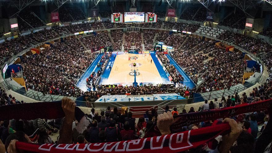 Impresionante vista de un BUesa Arena a rebosar, que volverá a ser una caldera ante el Barça