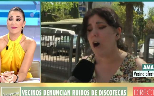 La presentadora, Patricia Pardo, asintiendo atónita a lo que hace Amaya en directo. La presentadora, Patricia Pardo, asintiendo atónita a lo que hace Amaya en directo.