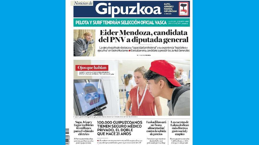 Portada de NOTICIAS DE GIPUZKOA del 26 de octubre