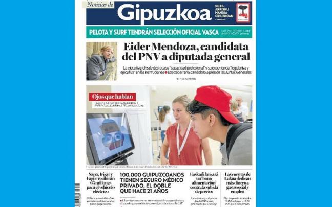 Portada de NOTICIAS DE GIPUZKOA del 26 de octubre