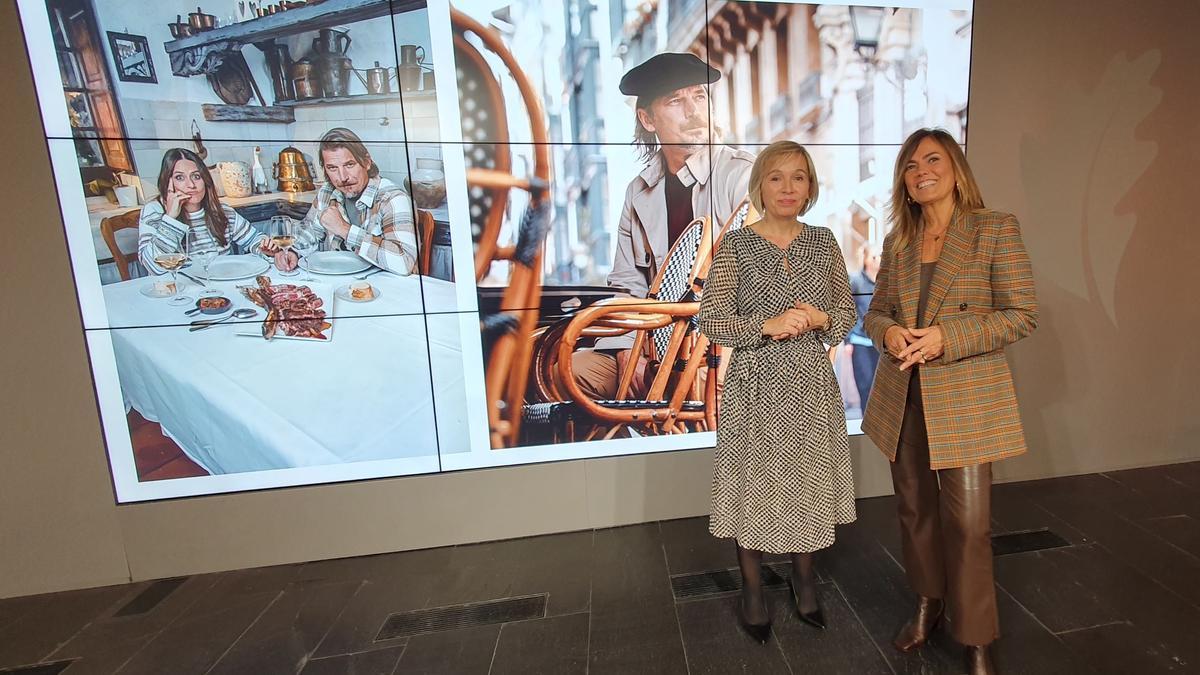 Ainara Basurko y Cristina Múgica han presentado esta campaña promocional turística que se apoya en las redes sociales.