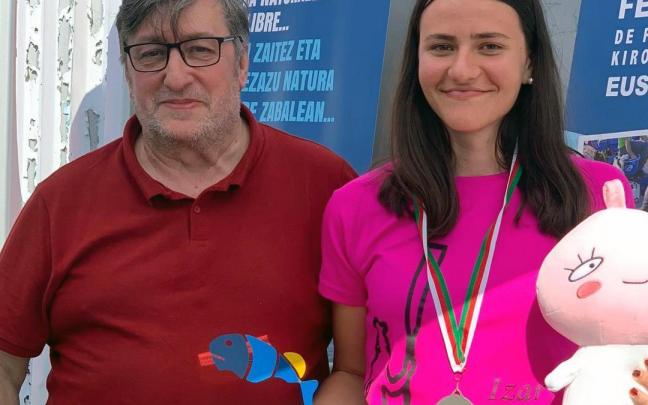 José Luis Fernández Iñigo, 'Txelis', con Nahaia Fernández.