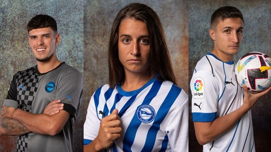 Las nuevas camisetas del Alavés