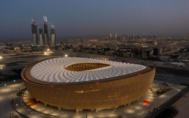 Imagen exterior del Estadio de Lusail en Catar.