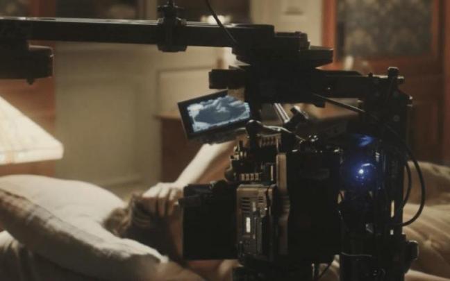 Fotograf&iacute;a de la filmaci&oacute;n de una pel&iacute;cula en Navarra.