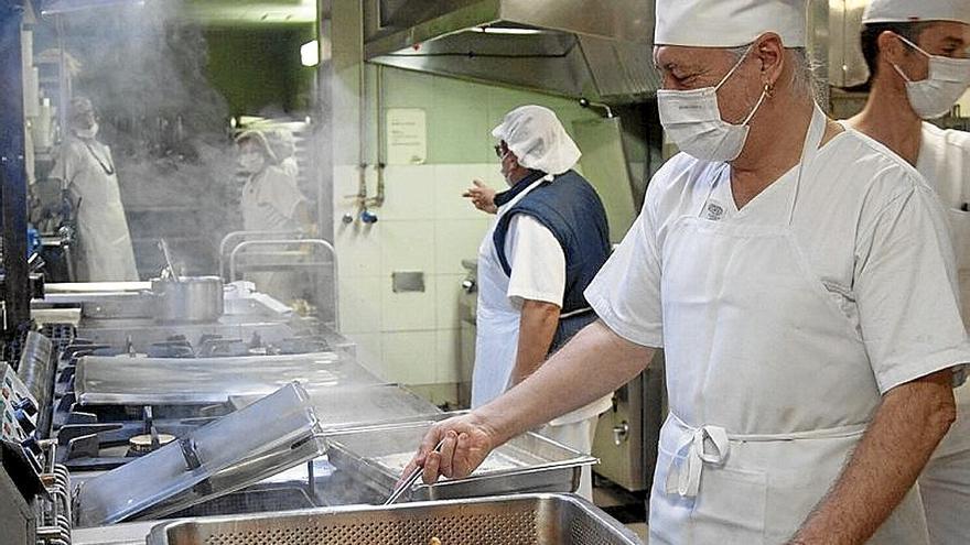 Trabajo en la cocina de Txagorritxu