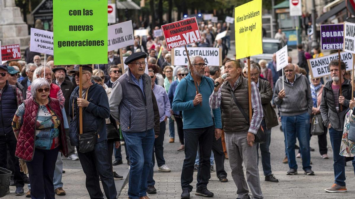 Manifestación de Pensionistas en Pamplona