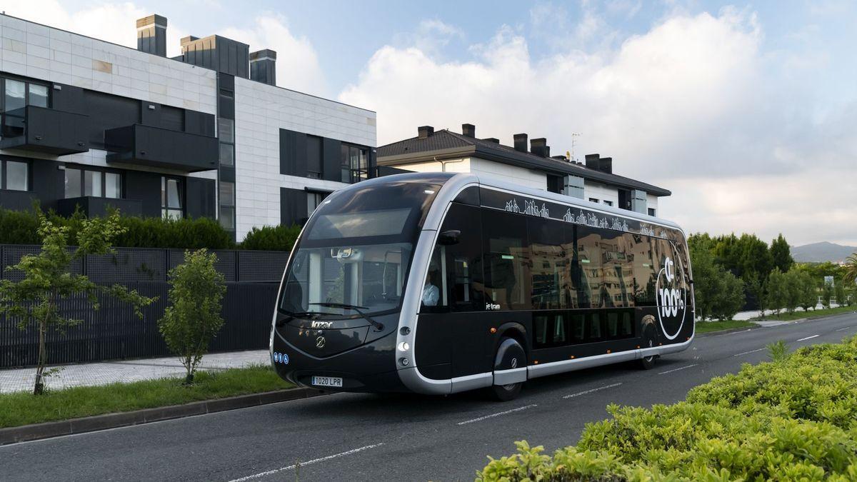 Modelo del autobús que Irizar e-mobility entregará a la comarca de Iruñea.