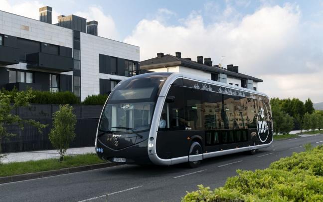 Modelo del autobús que Irizar e-mobility entregará a la comarca de Iruñea. Modelo del autobús que Irizar e-mobility entregará a la comarca de Iruñea.