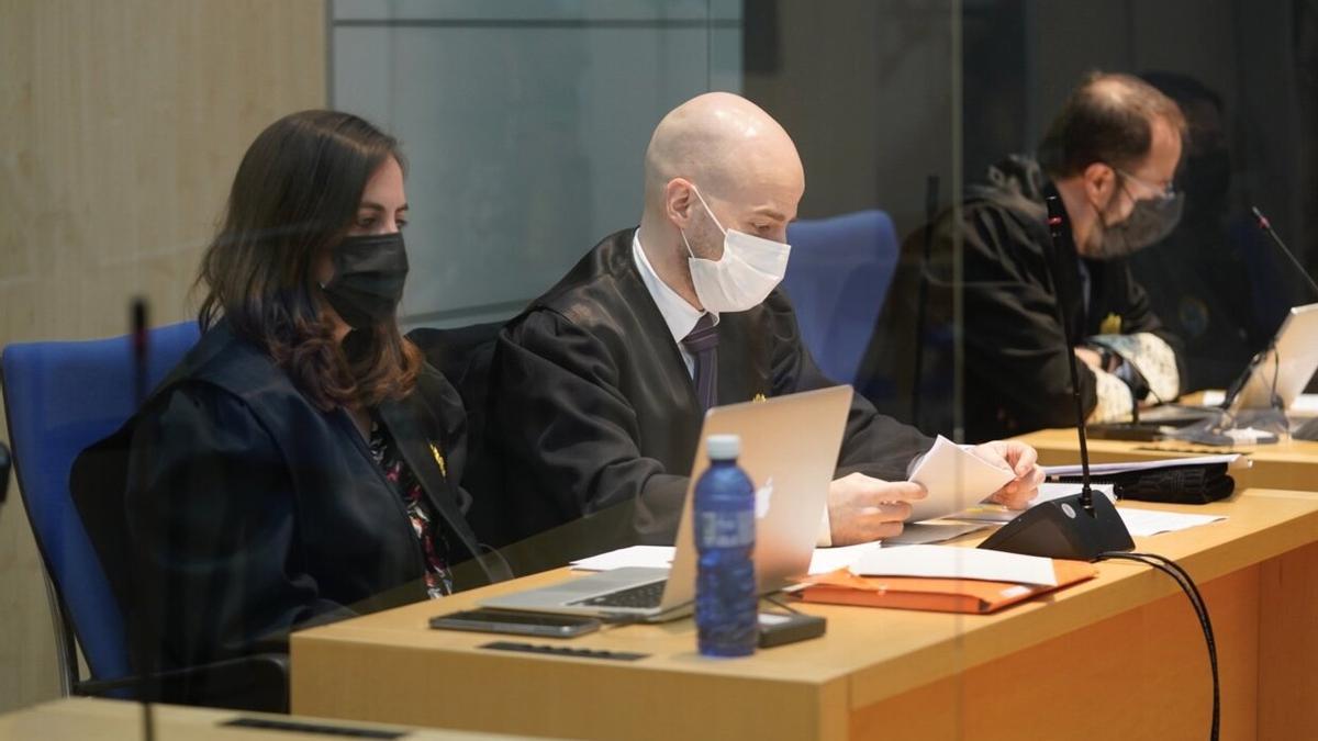 Mario Díez, durante el juicio a Kote Cabezudo