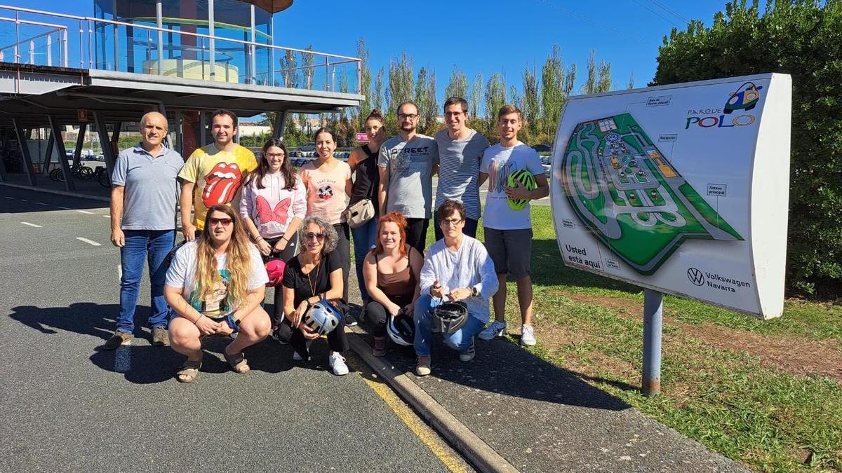 Los participantes en el proyecto, en el Parque Polo.