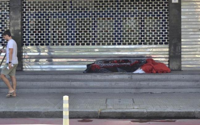 Nueve de cada diez personas que duermen en las calles vascas son hombres.